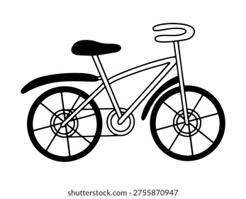 Bike vector doodle sketch illustration