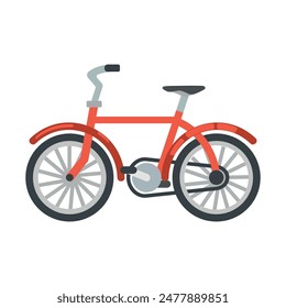 Bike vector flat design. Vehicles icons.	