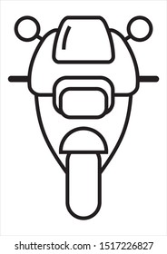 bike vector front view logo symbol icon