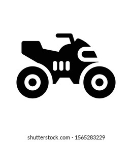 bike vector glyph flat icon 