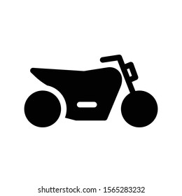 bike vector glyph flat icon 