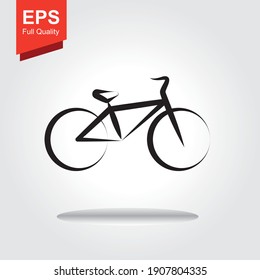 Bike, Bike vector, icon bike vector, Cycling concept, Sign for bicycle path isolated on white background. Modern flat style for graphic design, logo, website, social media, user interface, mobile app,