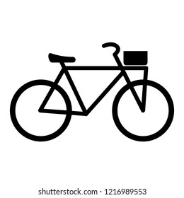 Bike Vector Icon isolated on white background