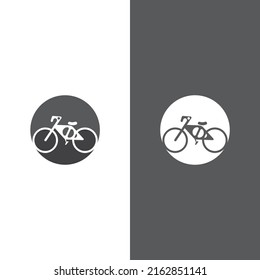 Bike vector icon isolated on white background