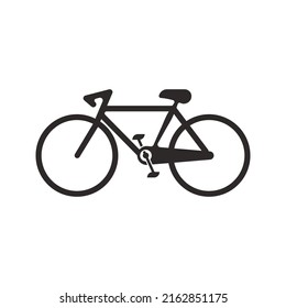 Bike vector icon isolated on white background