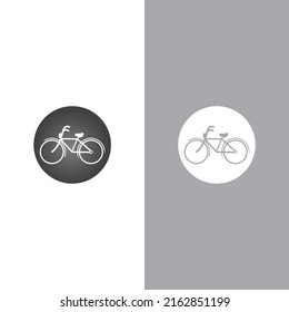 Bike vector icon isolated on white background