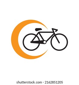 Bike vector icon isolated on white background