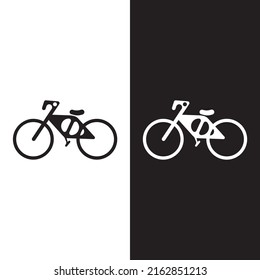 Bike, Vektorsymbol einzeln auf weißem Hintergrund