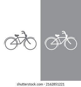 Bike vector icon isolated on white background