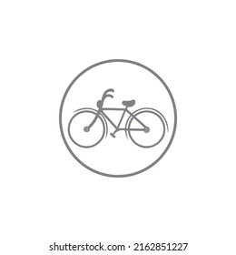 Bike vector icon isolated on white background