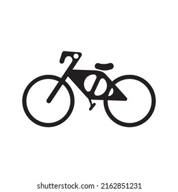 Bike vector icon isolated on white background