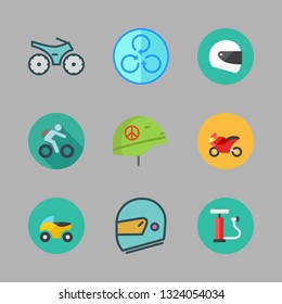 bike vector icon set