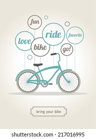 Bike vector illustration.