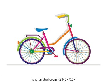 Bike. Vector illustration.