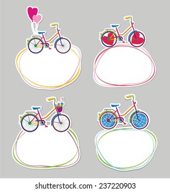 Bike. Vector illustration. 