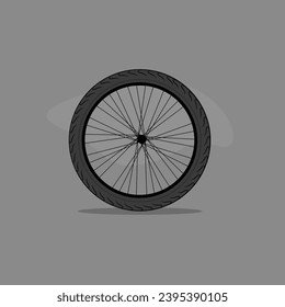 bike wheel in black classic