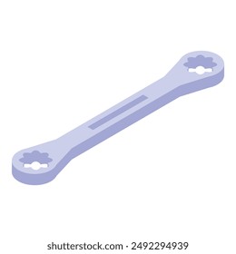 Bike wheel spanner wrench being used to fix a bicycle