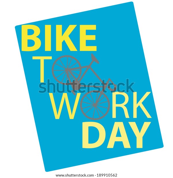 Bike Work Day Stock Vector (Royalty Free) 189910562