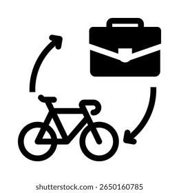 BIKE TO WORK Icon-Element für Design