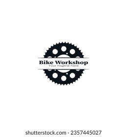 Design des Bike Workshop-Logos, Vektorgrafik