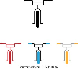 bike,cycle set  , bicycle silhouette vector icon.