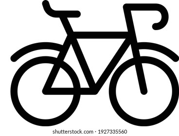 bikecycle vector thin line icon