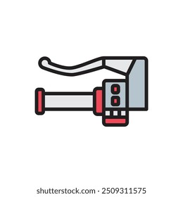 Ilustración vectorial de Icono de Freno de Motocicleta
