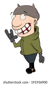 Biker cartoon 