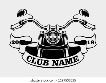 Biker club logo vector.