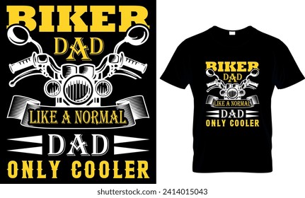    moto de moto papá como un padre normal sólo enfriador - plantilla de diseño de camisetas 