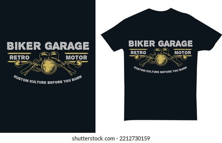 Biker Garage Set of vector illustrations of skulls on the themes: biker, pirate, warrior, barbershop, rock roll, surfing. Perfect for Tshirt design 