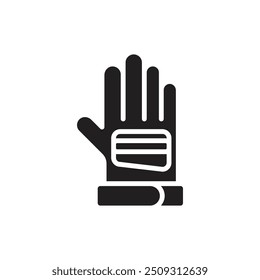 Guantes de motorista rellenados Ilustración vectorial de iconos