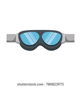 biker googles isolated icon