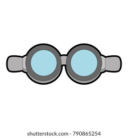 biker googles isolated icon