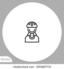 Biker icon sign vector,Symbol, logo illustration for web and mobile