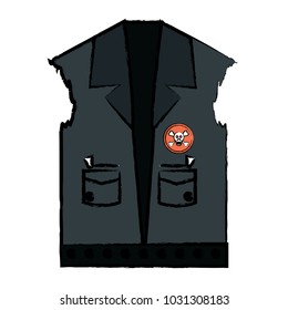 Biker jacket icon