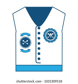 Biker jacket icon