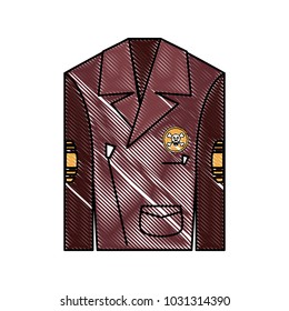 Biker jacket icon