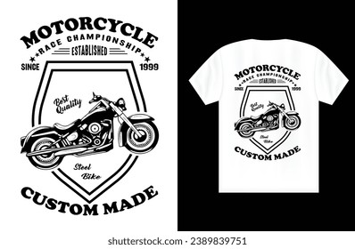 Biker Live to Ride, Biker T-shirt Design