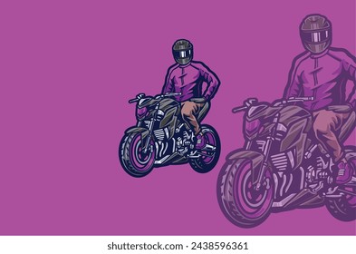 Das Logo "Biker" vermittelt ein Bild vom Abenteuergeist und der Freiheit beim Reiten. Mit einem dynamischen Design und kraftvollen Symbolen schafft dieses Logo ein Gefühl von Kühnheit und Verbindung zum Motorradfahren