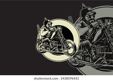 The "Biker" logo conveys an image of the spirit of adventure and freedom in riding. With a dynamic design and powerful symbols, this logo creates a sense of boldness and connection to the motorcycling