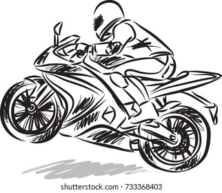 biker man vector illustration