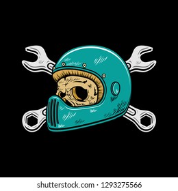 biker skull, skull bikers. Digital illustrations show the life of the skull of a biker. and street pride