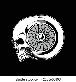 biker skull for commercial use