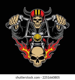 biker skull for commercial use