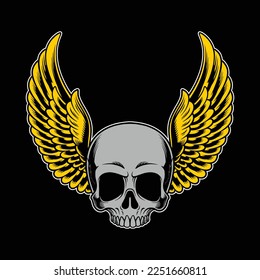 biker skull for commercial use