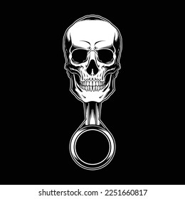 biker skull for commercial use