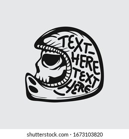 Diseño vectorial BIKER SKULL LOGO