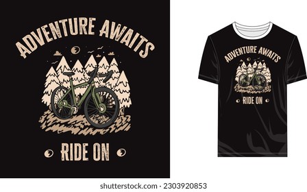 Biker T shirt design, Bike vector, Ride Vector