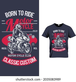 BIKER T SHIRT DESIGN TEMPLATE